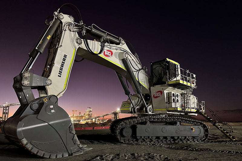 The Liebherr R 9300 makes its Australian debut